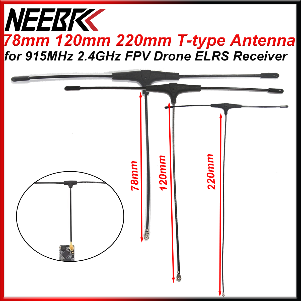 Tbs Fpv Crossfire - Drone FPV 915MHz 2.4GHz, antenne de