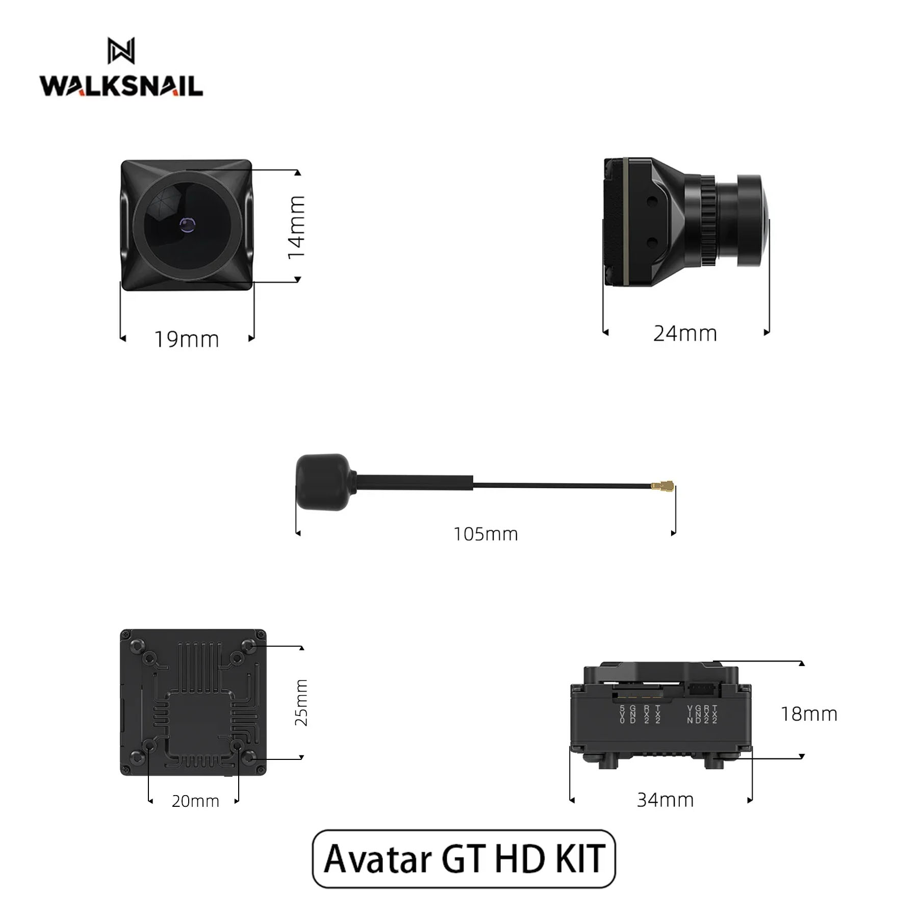 Walksnail Avatar GT HD KIT 2W  - Drone Racing Vtx avis et prix