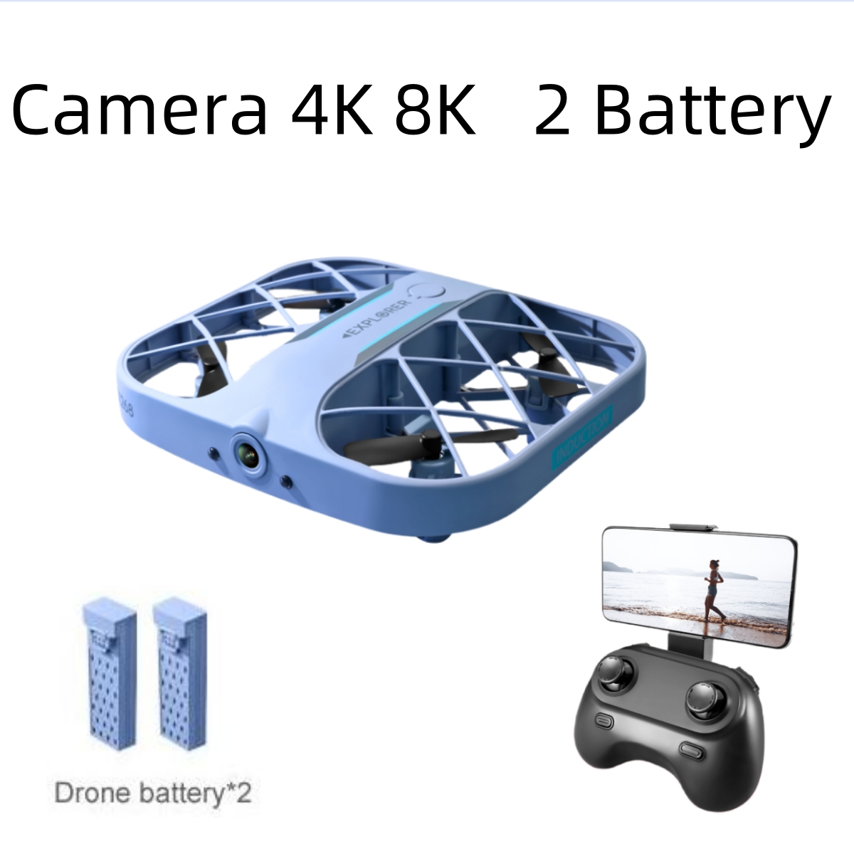Drone RC JJRC H107 FPV avec 2  - Drone Racing Camera avis et prix